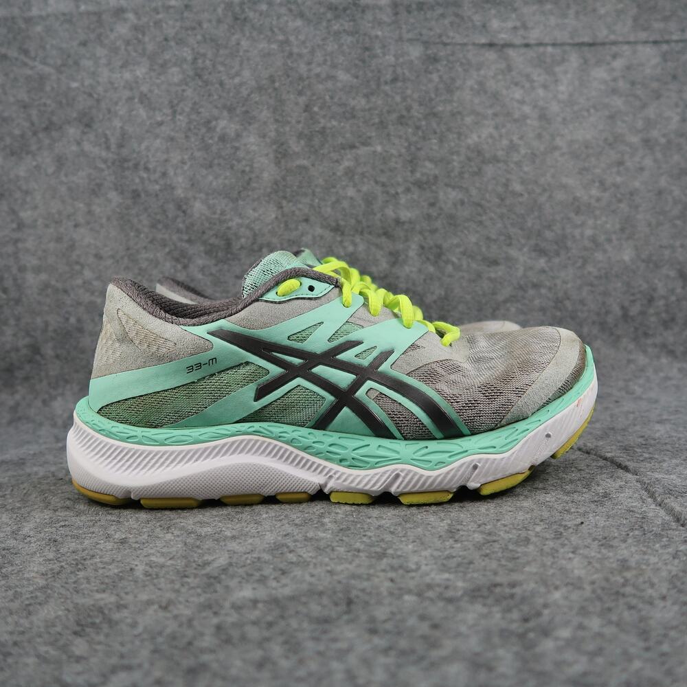 Asics Shoes Womens 6.5 Athletic Trainer 33-M Running Comfort Sport Cushion Grey
